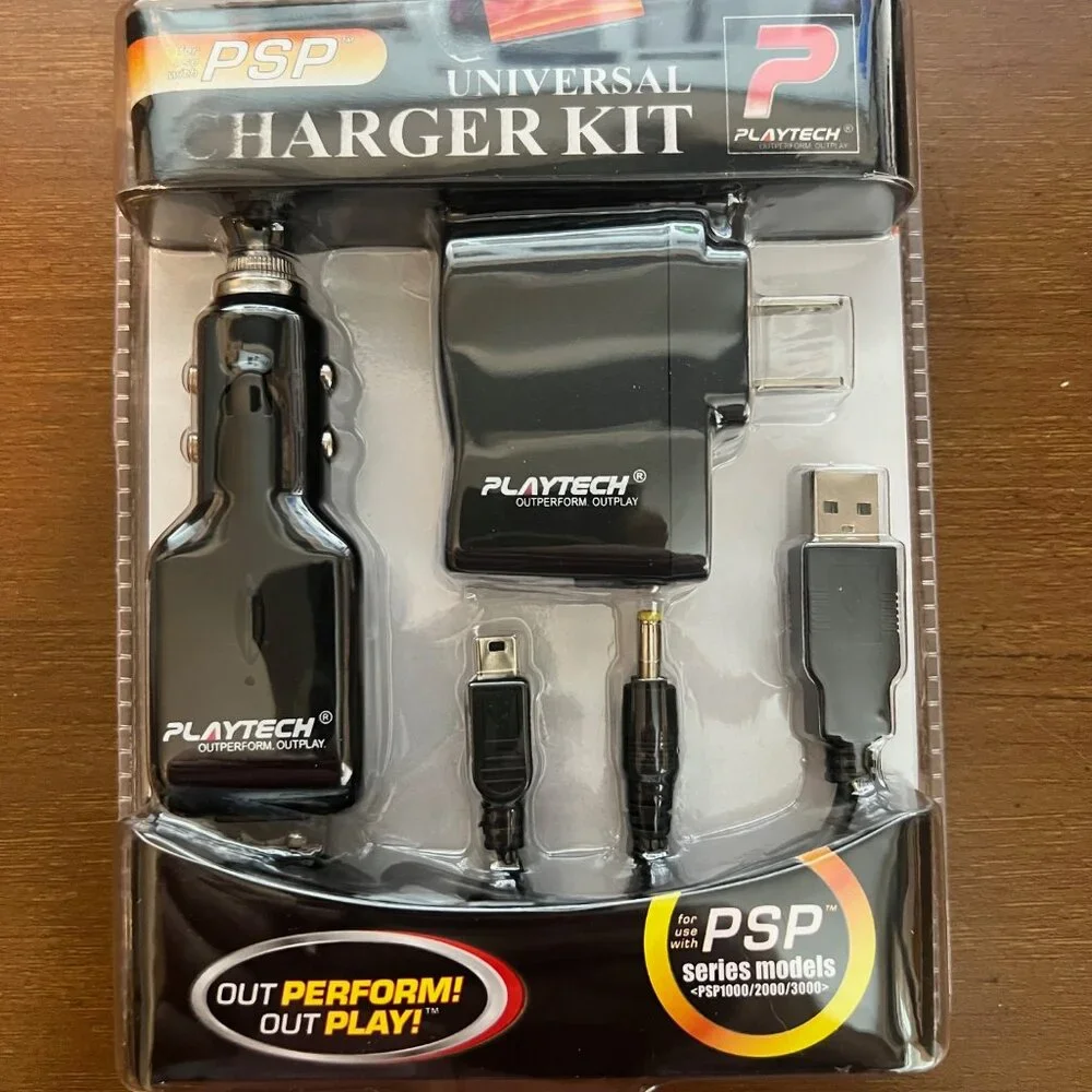 Playtech Portable / PSP Power Charger KIT NEW/SEALED 1000/2000/3000